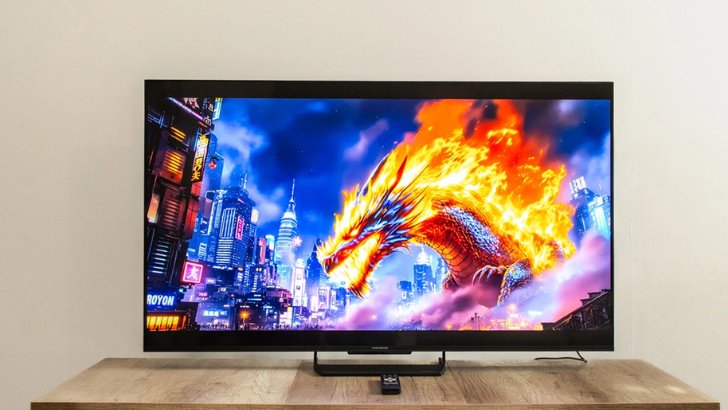 Niedrogi, dumny europejski telewizor. THOMSON MiniLED Google TV to strzał w dziesiątkę
