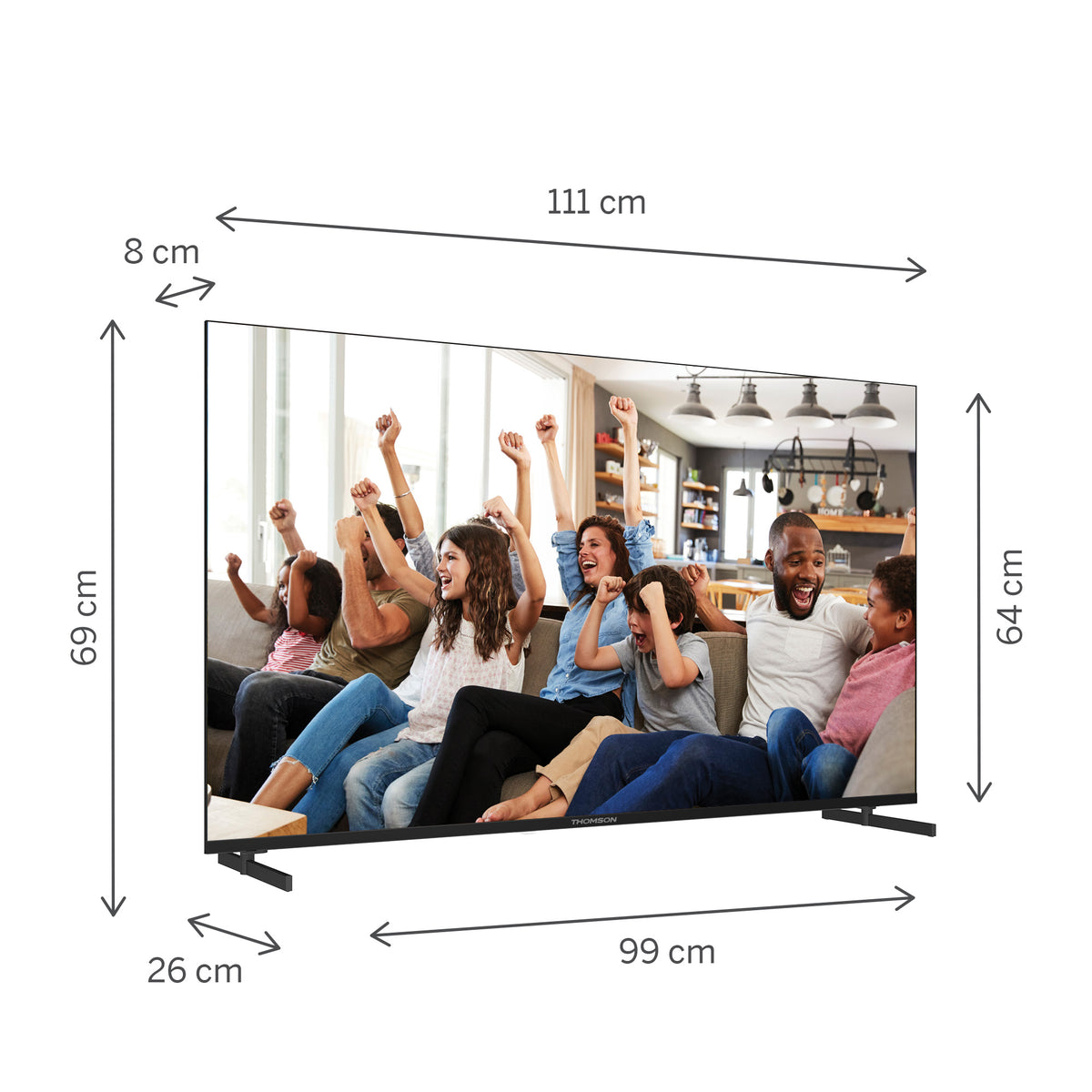 Google TV UHD Side Feet