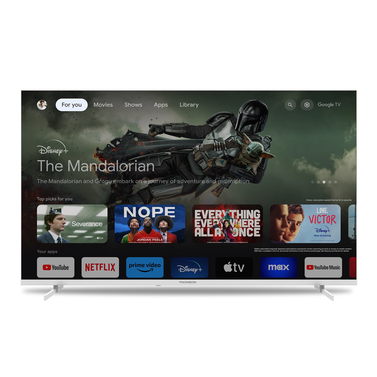 Google TV UHD Side Feet