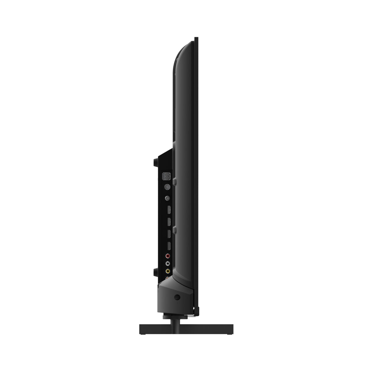 Black  Thomson TV side view on a white background