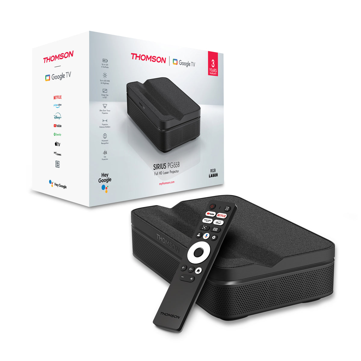 Google TV Projector Sirius
