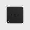 Loop video of a square shaped, black streaming box